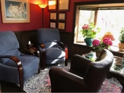 Therapy office with comfortable chairs